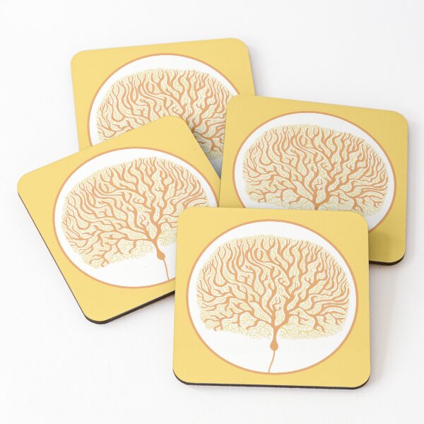Item preview, Minimalist Purkinje Cell - Yellow designed and sold by Pleiotrop-Art.