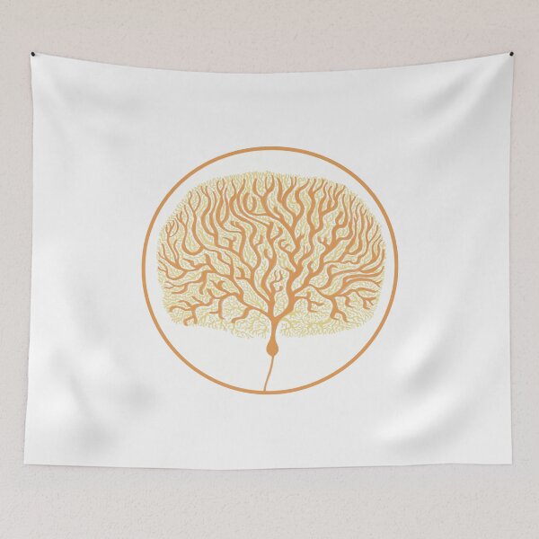 Item preview, Minimalist Purkinje Cell - Yellow designed and sold by Pleiotrop-Art.