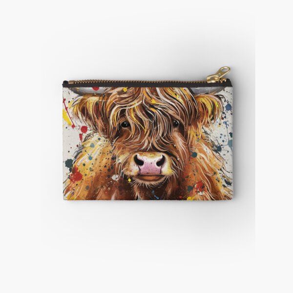 Item preview, Highland Cow Paintsplash Effect designed and sold by whitecat23.