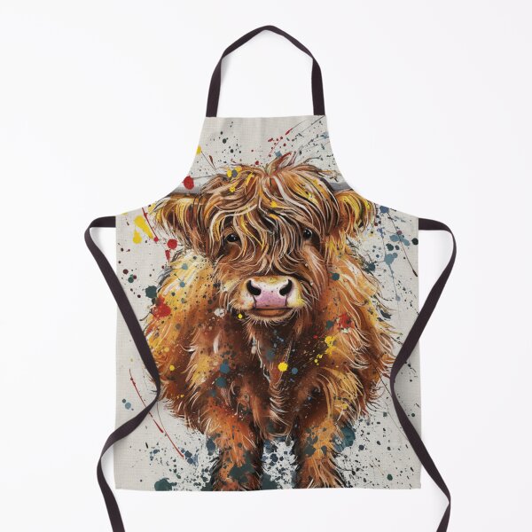 Item preview, Highland Cow Paintsplash Effect designed and sold by whitecat23.