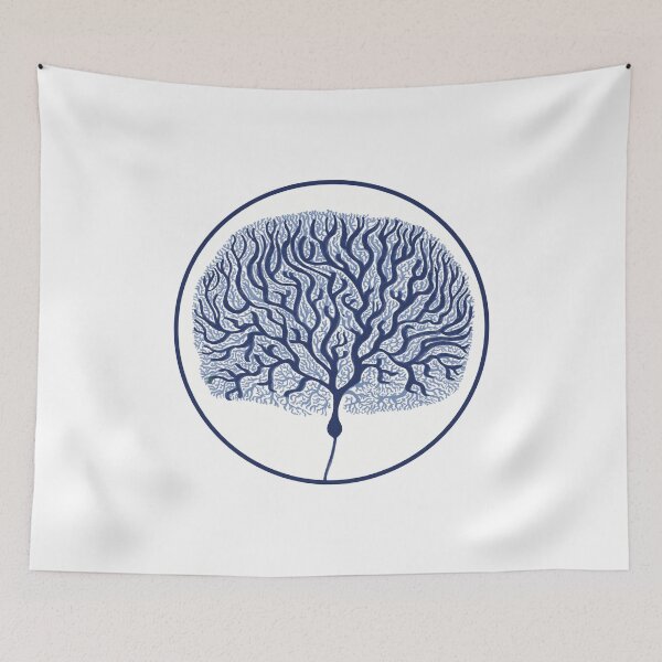 Item preview, Minimalist Purkinje Cell - Blue designed and sold by Pleiotrop-Art.