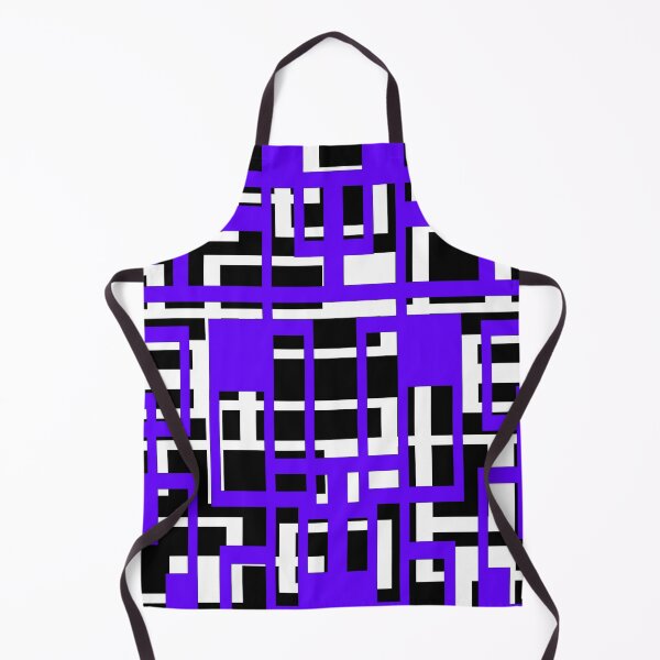 Item preview, Geometric Shapes Pattern Lavender-Blue White Black Background designed and sold by taiche.