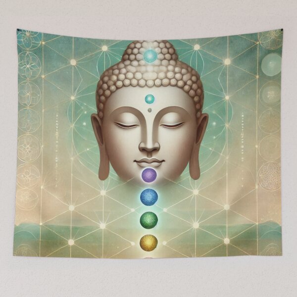 Item preview, Chakras with Buddha head designed and sold by ValerieStOnge.