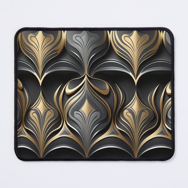 Item preview, Abstract Metallic Geometric Pattern Modern Luxe designed and sold by Angelsartsandpattern.