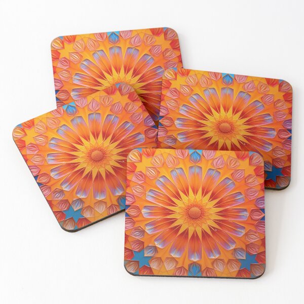 Item preview, Kaleidoscopic flower design designed and sold by Girih.