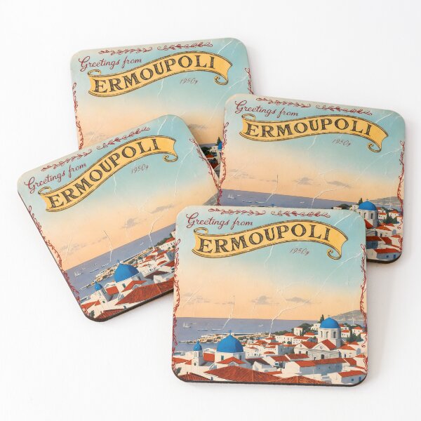 Item preview, Ermoupoli South Aegean Greece Postcard Vintage Retro Travel Vintage designed and sold by TravelPostcardGems.