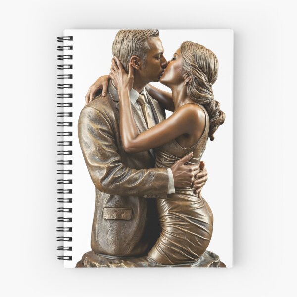 Item preview, bronze figure man & woman kissing designed and sold by Creative88Art.
