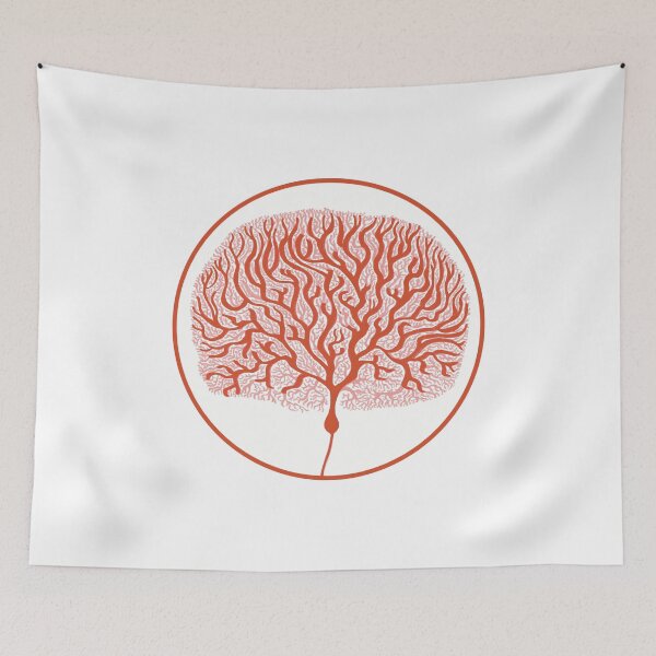 Item preview, Minimalist Purkinje Cell - Red designed and sold by Pleiotrop-Art.