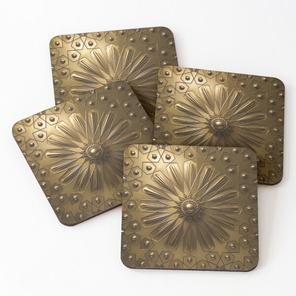 Item preview, metallic floral pattern designed and sold by Girih.