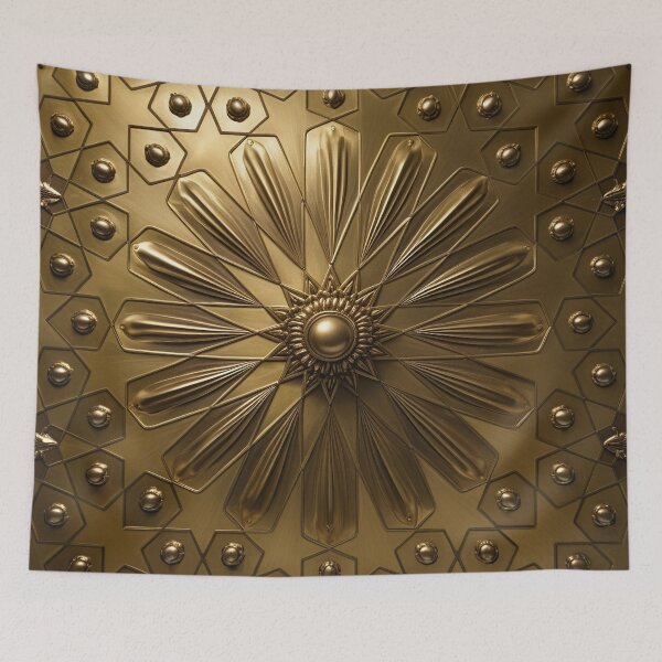 Item preview, metallic floral pattern designed and sold by Girih.