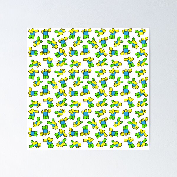 Item preview, Roblox Character Seamless Pattern designed and sold by Kubala Designs.