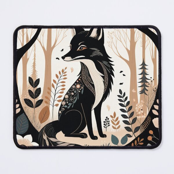 Artikelvorschau, Kawaii Fox wunderliche wilde Leben abstrakte Vintage Zentangle Kunst entworfen und verkauft von Witty Shirts.