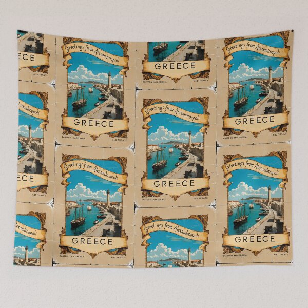Item preview, Alexandroupoli Eastern Macedonia and Thrace Greece Postcard Vintage Retro Travel Vintage designed and sold by TravelPostcardGems.