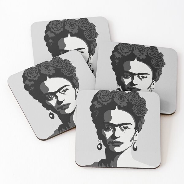 Item preview, Frida khalo black and white designed and sold by NAAY.