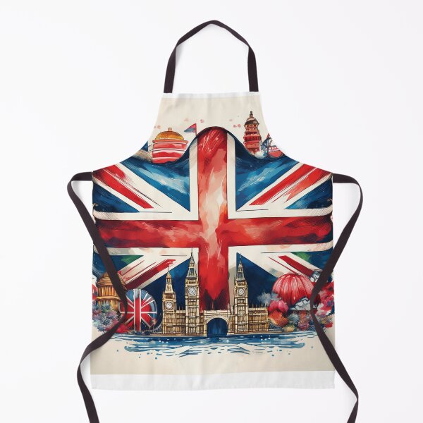Item preview, Vibrant Union Jack with London Landmarks designed and sold by RaiyaTees.