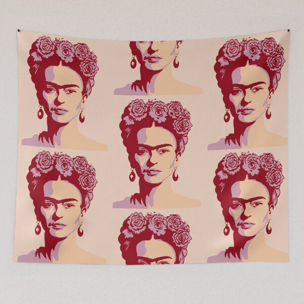 Item preview, Frida khalo red and pink designed and sold by NAAY.