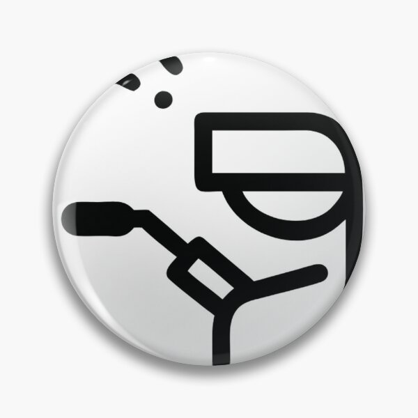 Item preview, black minimalistic welder worker icon designed and sold by Creative88Art.