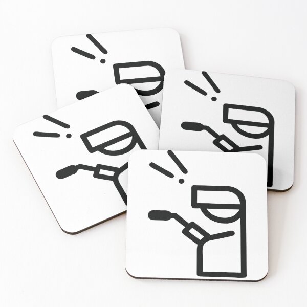Item preview, black minimalistic welder worker icon designed and sold by Creative88Art.