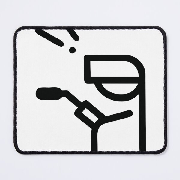 Item preview, black minimalistic welder worker icon designed and sold by Creative88Art.