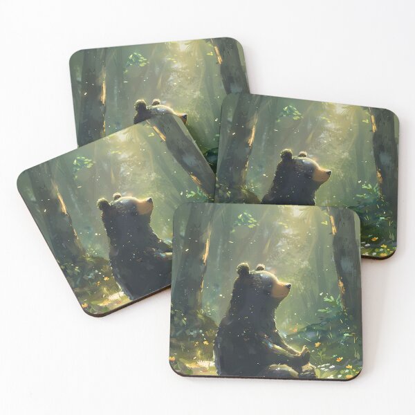 Item preview, A meditating black bear designed and sold by aulucky.