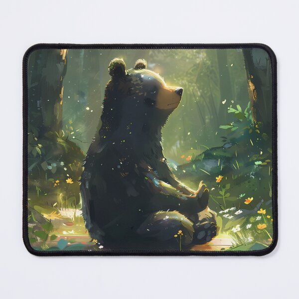 Item preview, A meditating black bear designed and sold by aulucky.