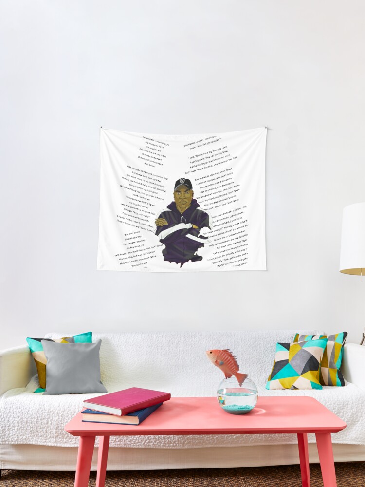 Big Shaq Lyrics Tapestry By Matucho Redbubble