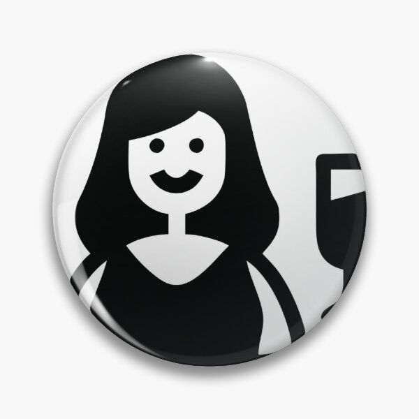 Item preview, icon girl with drink designed and sold by Creative88Art.