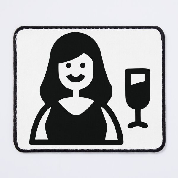 Item preview, icon girl with drink designed and sold by Creative88Art.