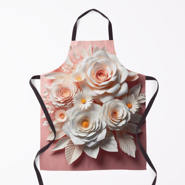 Item preview, Realistic 3D Paper Flower Arrangement with Roses and Daisies designed and sold by PixelParinda.