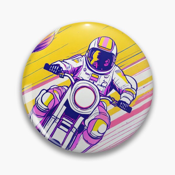 Item preview, Astronaut racing a motorcycle in space designed and sold by BADESIGNZZ.