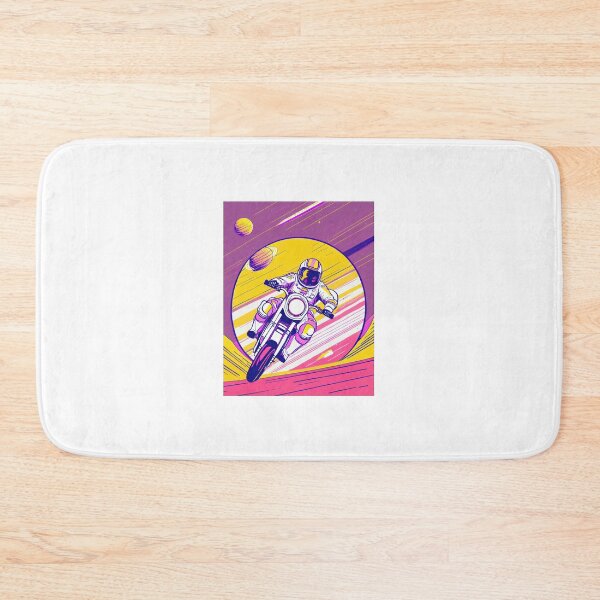 Item preview, Astronaut racing a motorcycle in space designed and sold by BADESIGNZZ.
