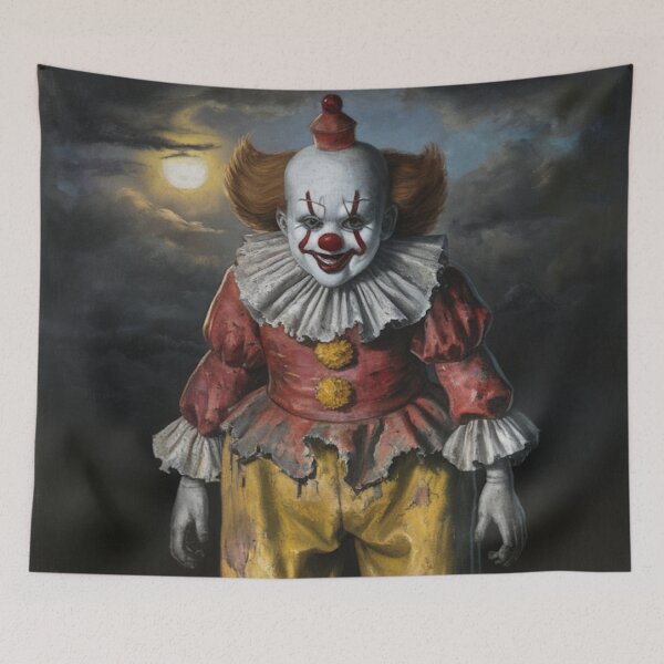 Item preview, Vintage Style Scary Clown designed and sold by whitecat23.
