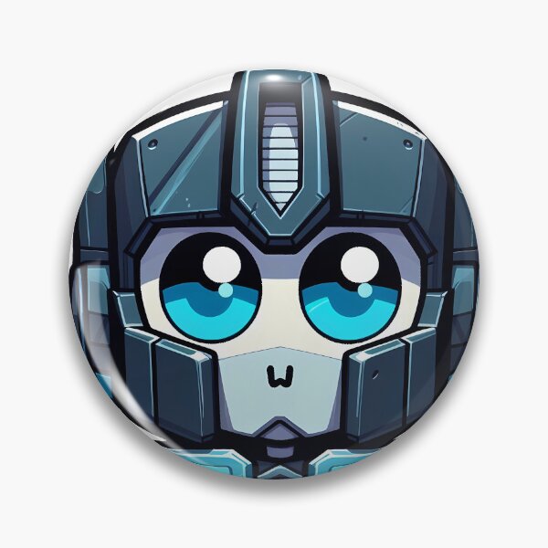 Item preview, Futuristic Mech Head Emblem designed and sold by moba--mania.