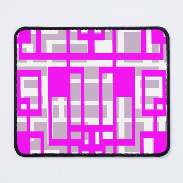Item preview, Geometric Shapes Pattern Lilac-Pink White Cut Out designed and sold by taiche.