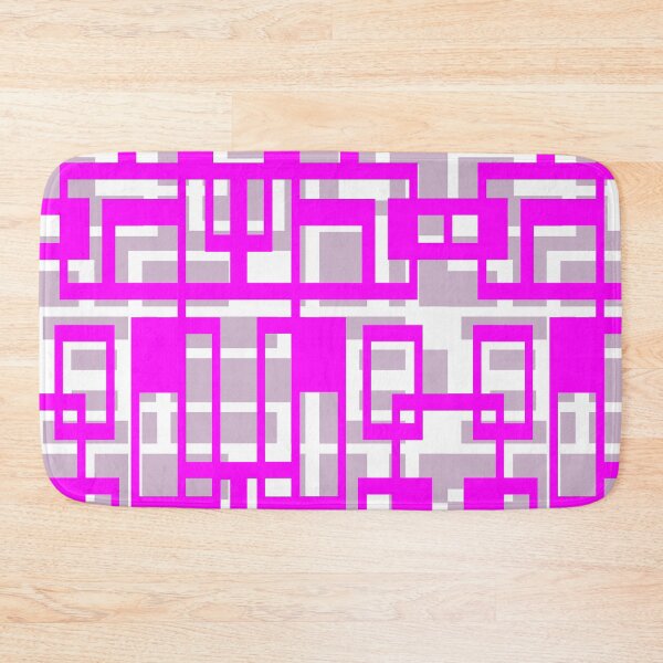 Item preview, Geometric Shapes Pattern Lilac-Pink White Cut Out designed and sold by taiche.