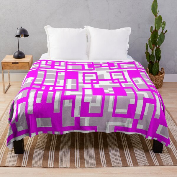 Item preview, Geometric Shapes Pattern Lilac-Pink White Cut Out designed and sold by taiche.