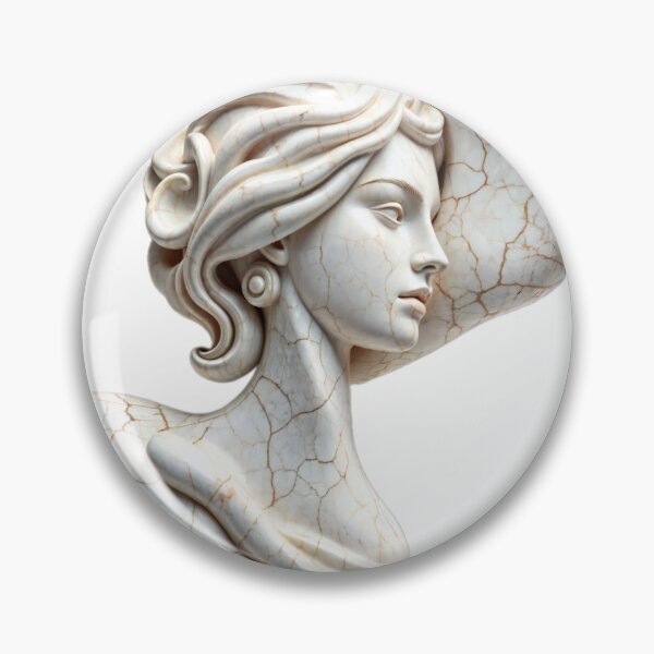 Item preview, white marble female statue woman designed and sold by Creative88Art.