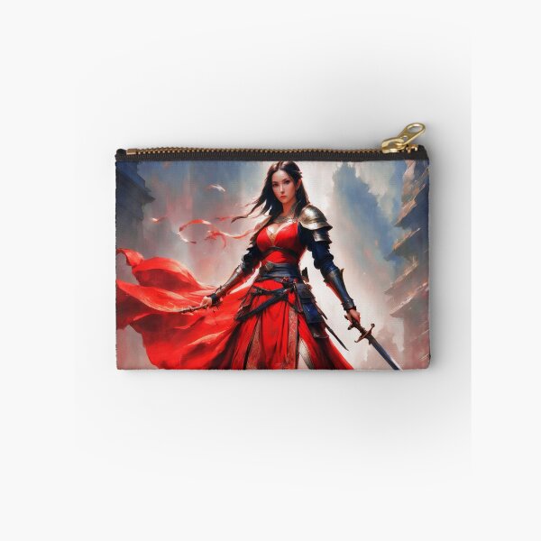 Item preview, Red Warrior Lady Fantasy Art designed and sold by Bunmigraphics .