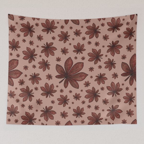 Item preview, Cute pattern of autumn chestnut leaves designed and sold by Cherevan.