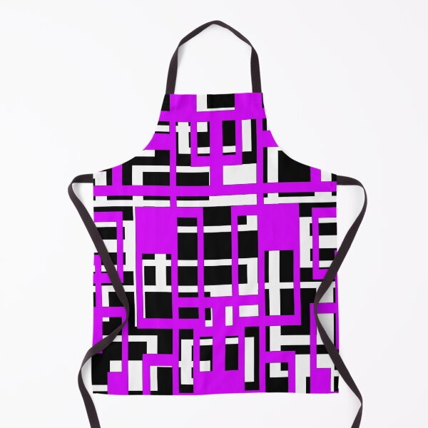 Item preview, Geometric Shapes Pattern Lilac-Pink White Black Background designed and sold by taiche.