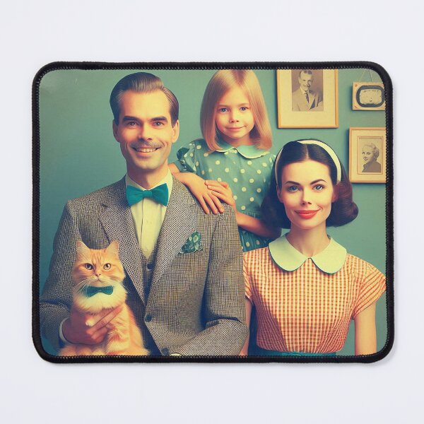 Item preview, Quirky family picture with cat - vintage designed and sold by Silbays.
