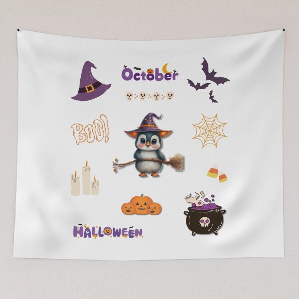Item preview, Spooky Season - Halloween Set by Penguin Archives Co.  designed and sold by penguinarchives.