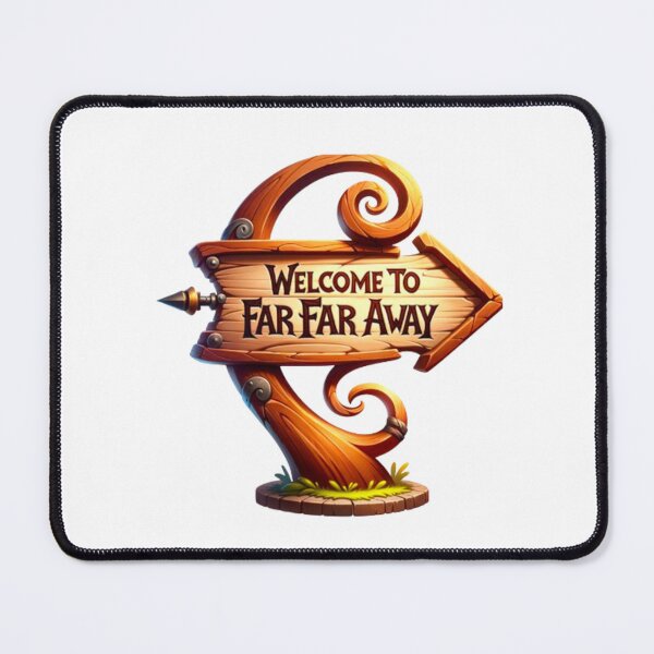 Item preview, Welcome To Far Far Away Wooden Sign I Shrek designed and sold by PedroStyle.