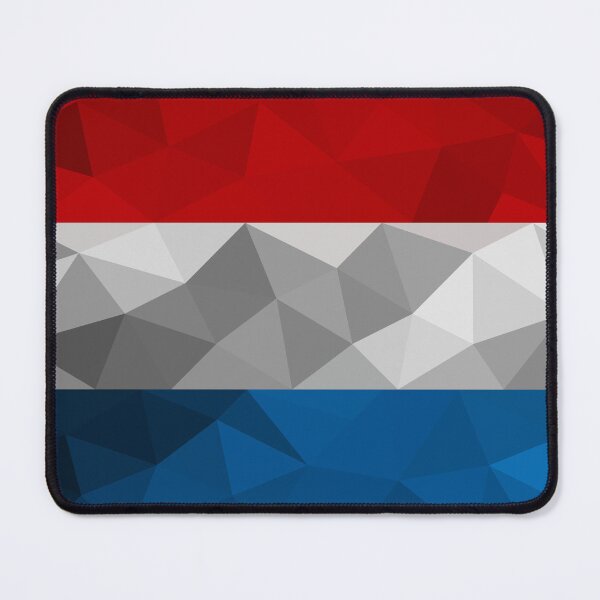 Item preview, Low Poly Luxembourg Flag - Geometric Tricolor Design designed and sold by OrangePoly.