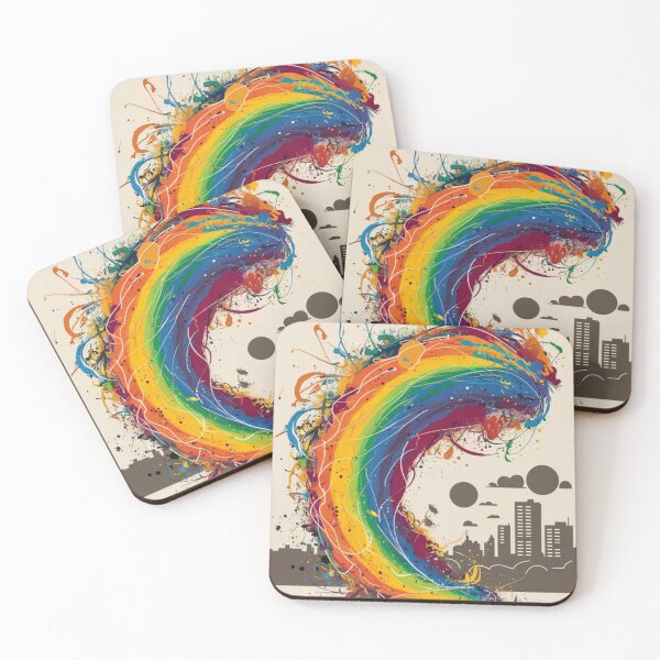 Item preview, Abstract Rainbow Wave designed and sold by whitecat23.