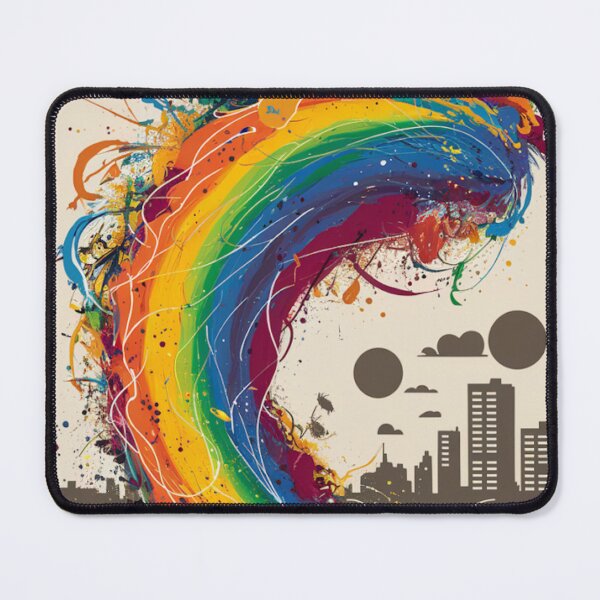 Item preview, Abstract Rainbow Wave designed and sold by whitecat23.