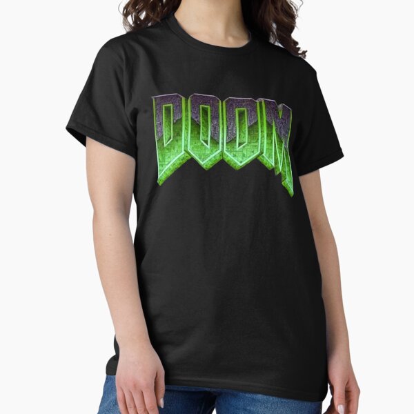 Item preview, Doom logo in Green  designed and sold by TheTshirtKing.