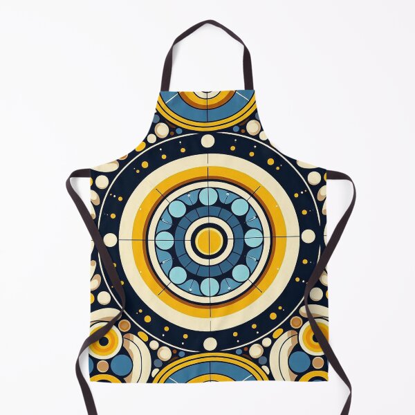 Item preview, Patrón con círculos azules y amarillos. designed and sold by Silbays.