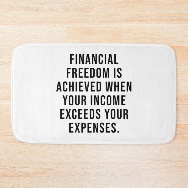 Item preview, Financial Freedom Quote designed and sold by SoulQuot.