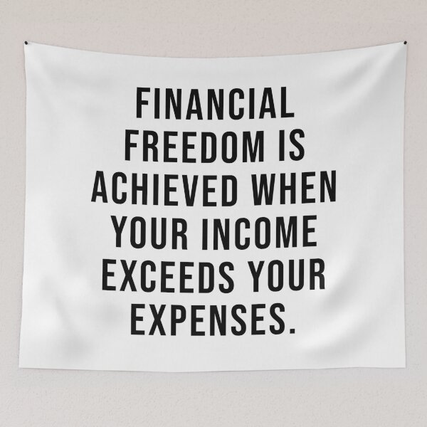 Item preview, Financial Freedom Quote designed and sold by SoulQuot.